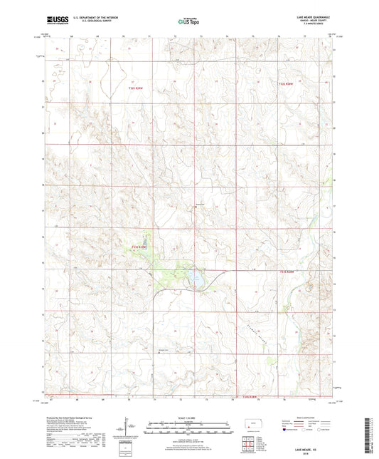 Lake Meade Kansas US Topo Map Image