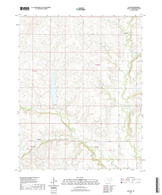 Lapland Kansas US Topo Map Image