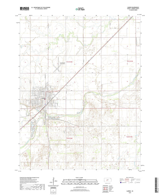 Larned Kansas US Topo Map Image