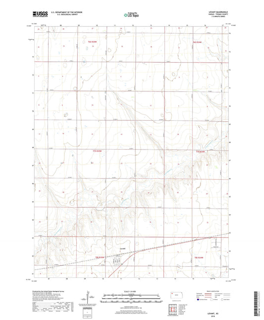 Levant Kansas US Topo Map Image