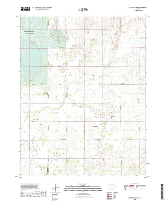 Little Salt Marsh Kansas US Topo Map Image