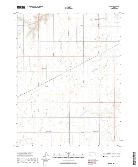 Manning Kansas US Topo Map Image