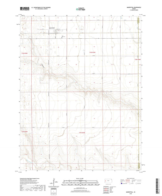 Marienthal Kansas US Topo Map Image