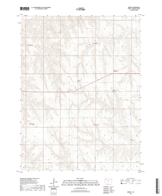 Midway Kansas US Topo Map Image