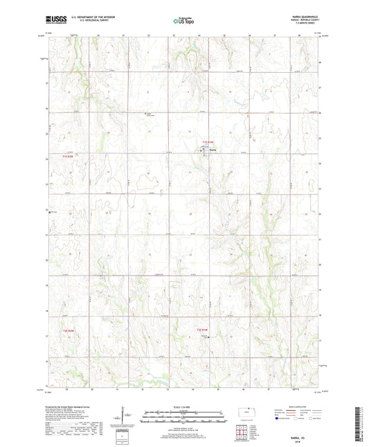 Narka Kansas US Topo Map Image