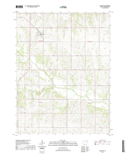 Netawaka Kansas US Topo Map Image