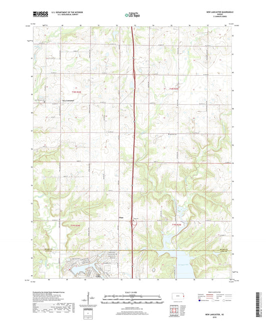 New Lancaster Kansas US Topo Map Image