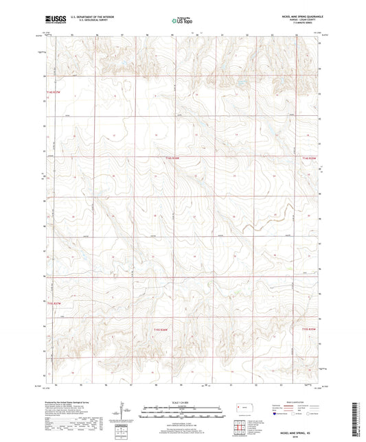 Nickel Mine Spring Kansas US Topo Map Image