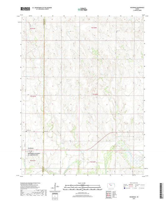 Nicodemus Kansas US Topo Map Image