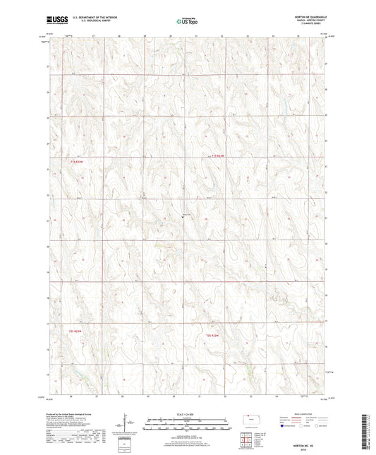 Norton NE Kansas US Topo Map Image