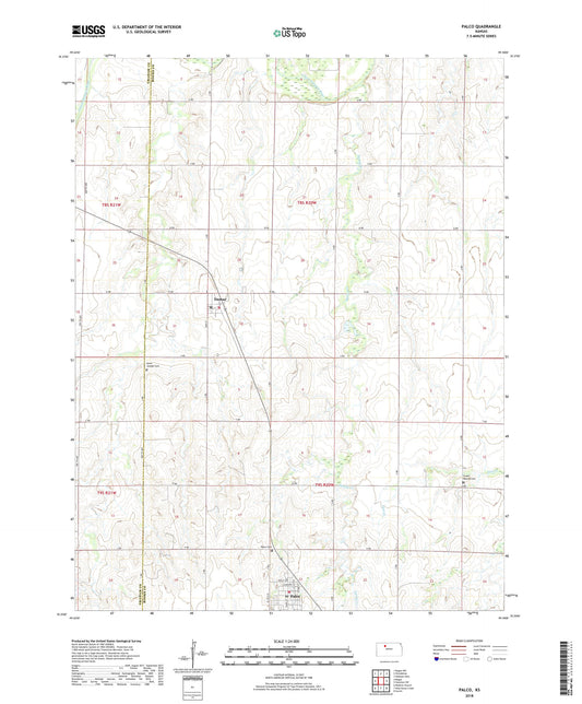 Palco Kansas US Topo Map Image