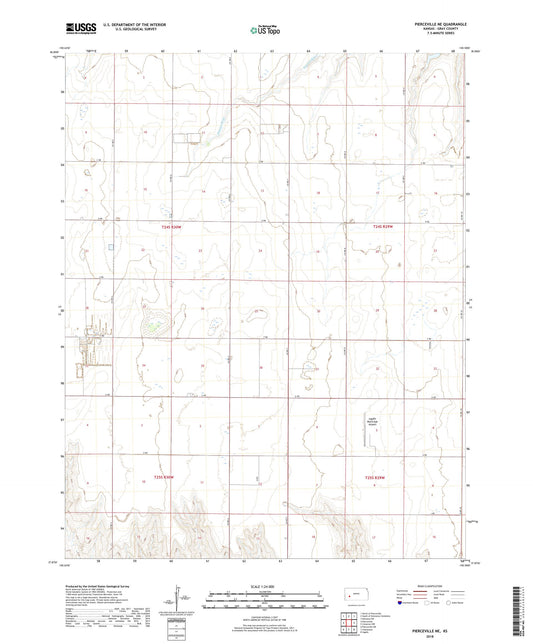 Pierceville NE Kansas US Topo Map Image