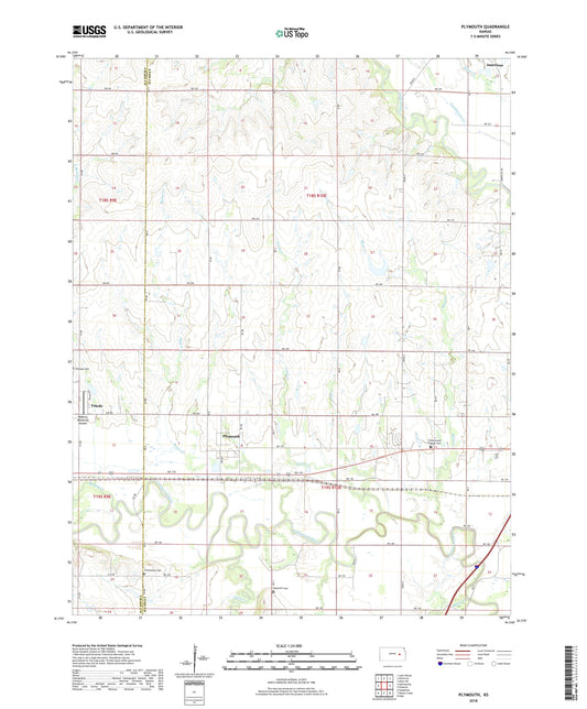 Plymouth Kansas US Topo Map Image