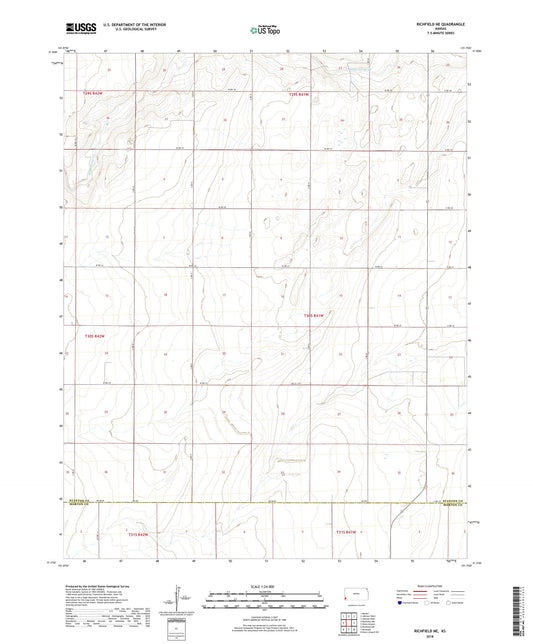 Richfield NE Kansas US Topo Map Image