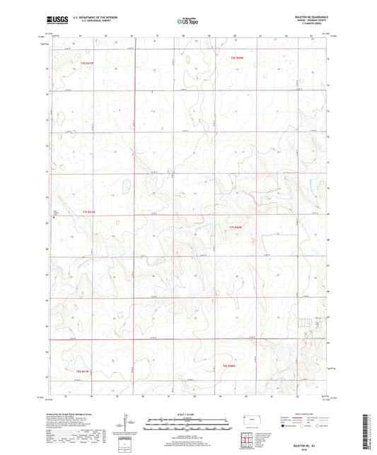 Ruleton NE Kansas US Topo Map Image