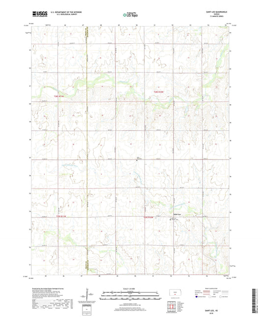 Saint Leo Kansas US Topo Map Image
