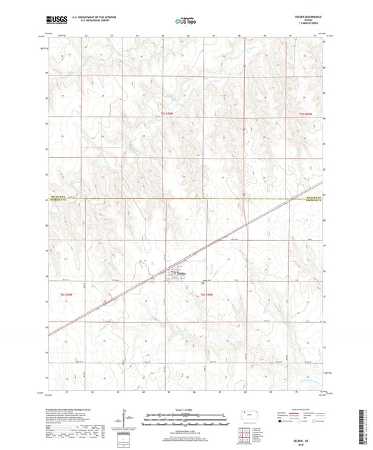 Selden Kansas US Topo Map Image