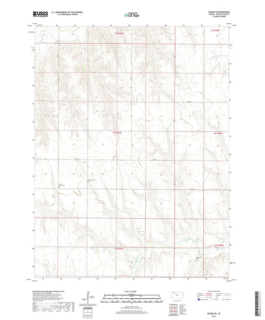 Selden NE Kansas US Topo Map Image