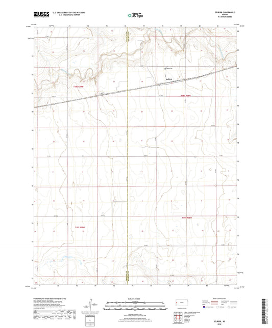 Selkirk Kansas US Topo Map Image