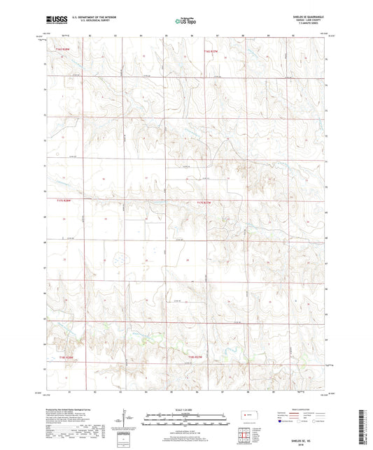 Shields SE Kansas US Topo Map Image