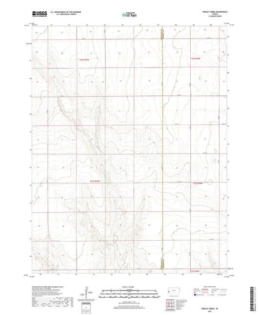 Shirley Creek Kansas US Topo Map Image