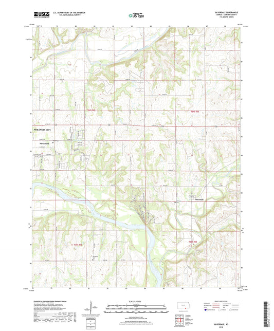 Silverdale Kansas US Topo Map Image