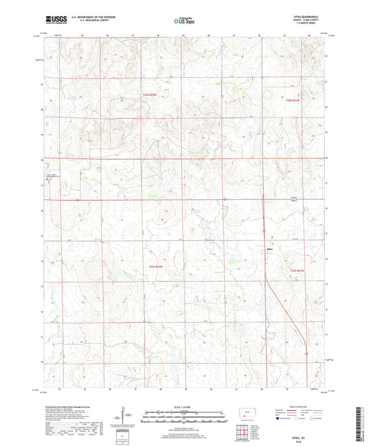 Sitka Kansas US Topo Map Image