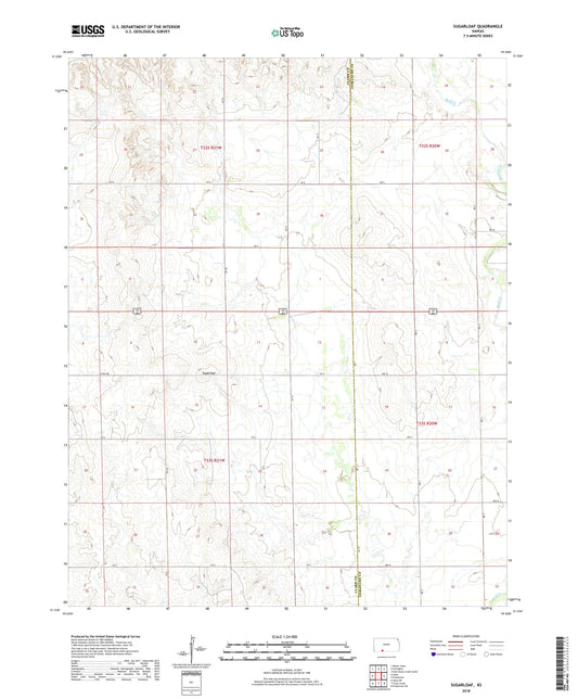 Sugarloaf Kansas US Topo Map Image