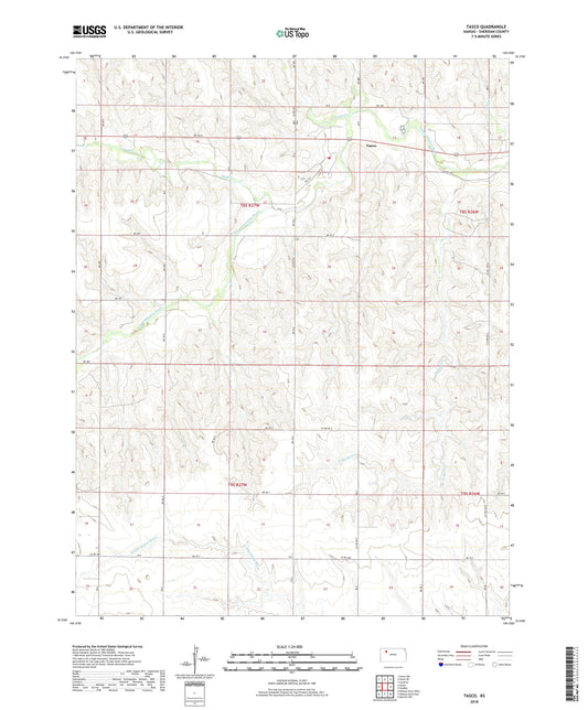 Tasco Kansas US Topo Map Image