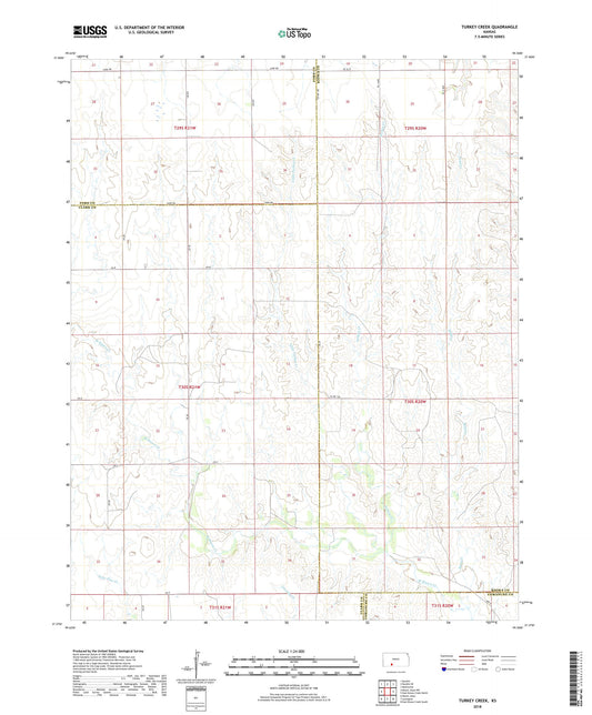 Turkey Creek Kansas US Topo Map Image
