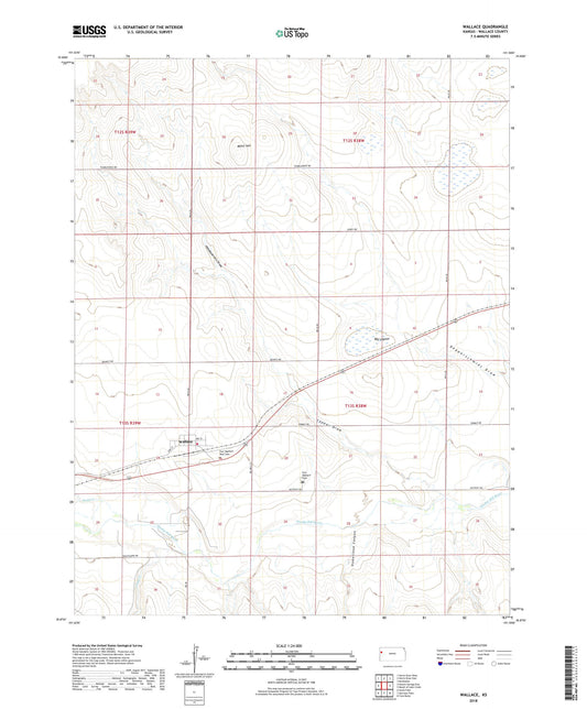 Wallace Kansas US Topo Map Image