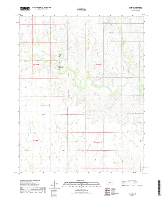 Wilmore Kansas US Topo Map Image
