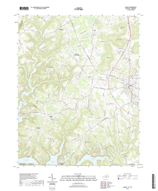 Albany Kentucky US Topo Map Image