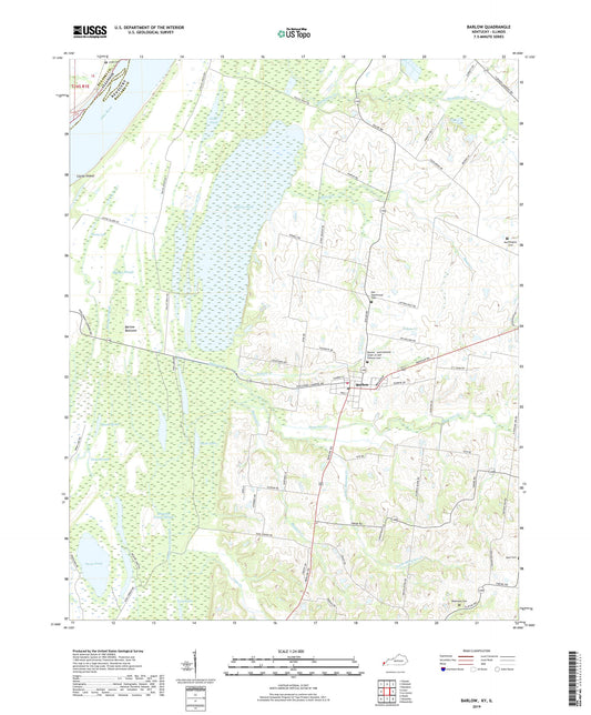 Barlow Kentucky US Topo Map Image