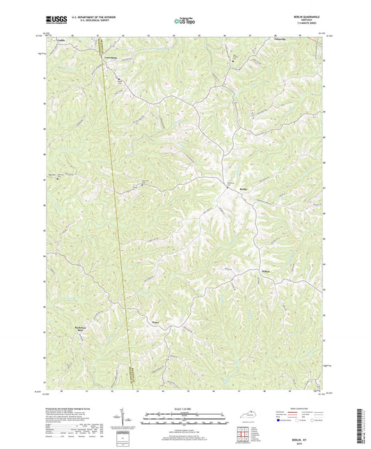 Berlin Kentucky US Topo Map Image