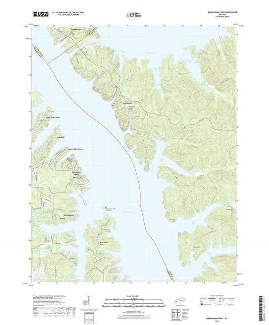 Birmingham Point Kentucky US Topo Map Image