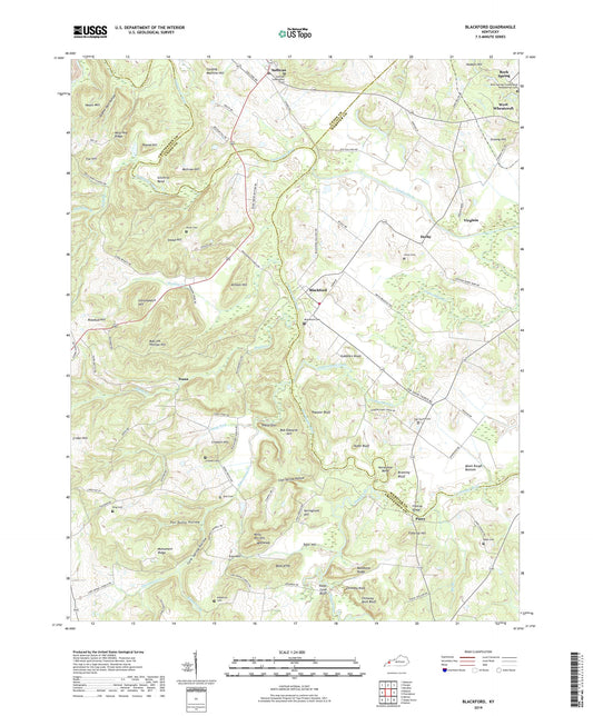 Blackford Kentucky US Topo Map Image
