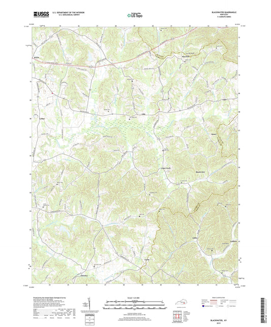 Blackwater Kentucky US Topo Map Image