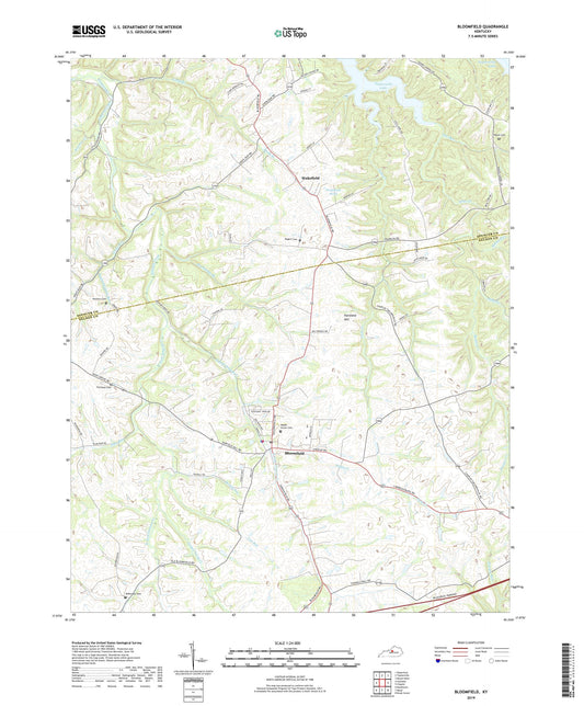 Bloomfield Kentucky US Topo Map Image
