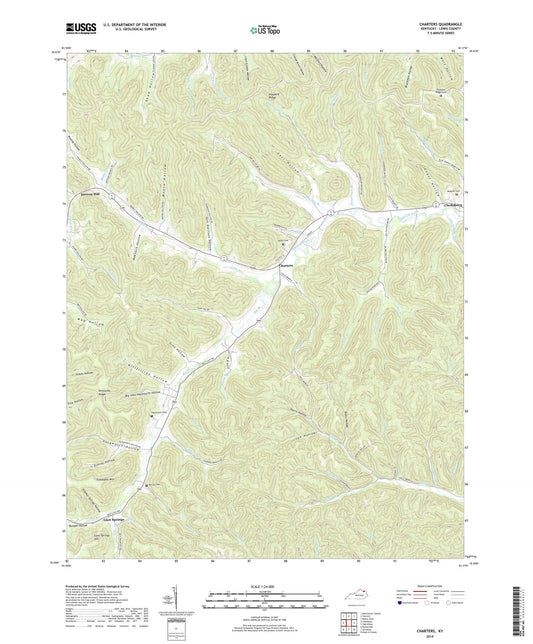 Charters Kentucky US Topo Map Image