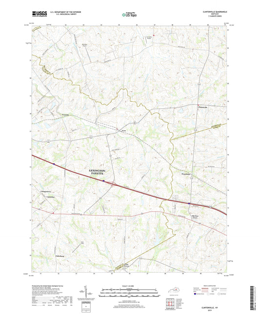 Clintonville Kentucky US Topo Map Image