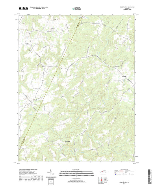 Constantine Kentucky US Topo Map Image