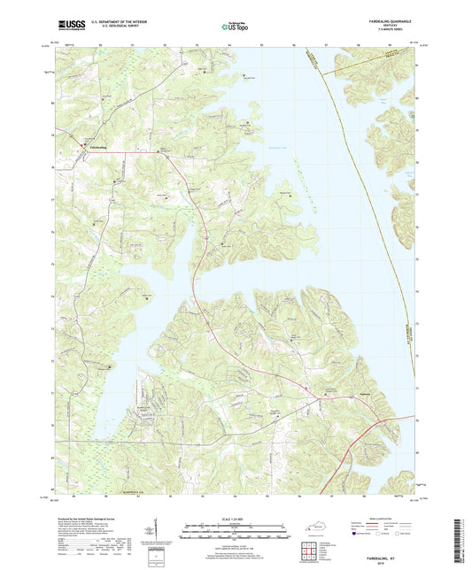 Fairdealing Kentucky US Topo Map Image