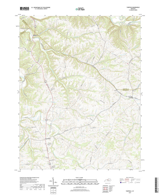 Fairfield Kentucky US Topo Map Image