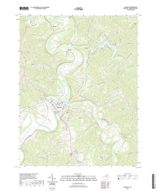 Falmouth Kentucky US Topo Map Image