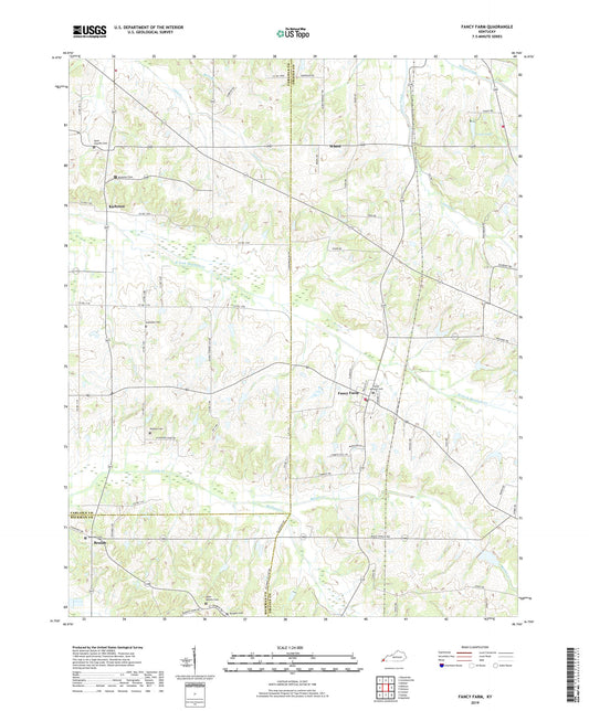 Fancy Farm Kentucky US Topo Map Image