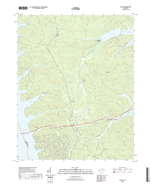 Fenton Kentucky US Topo Map Image