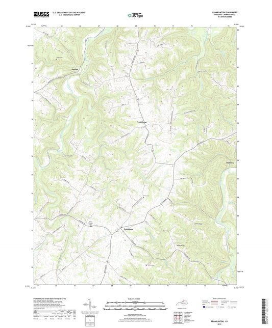 Franklinton Kentucky US Topo Map Image
