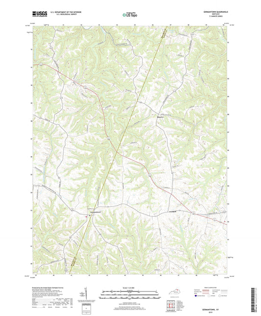 Germantown Kentucky US Topo Map Image