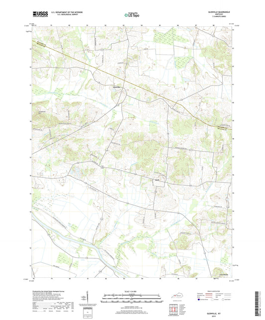 Glenville Kentucky US Topo Map Image